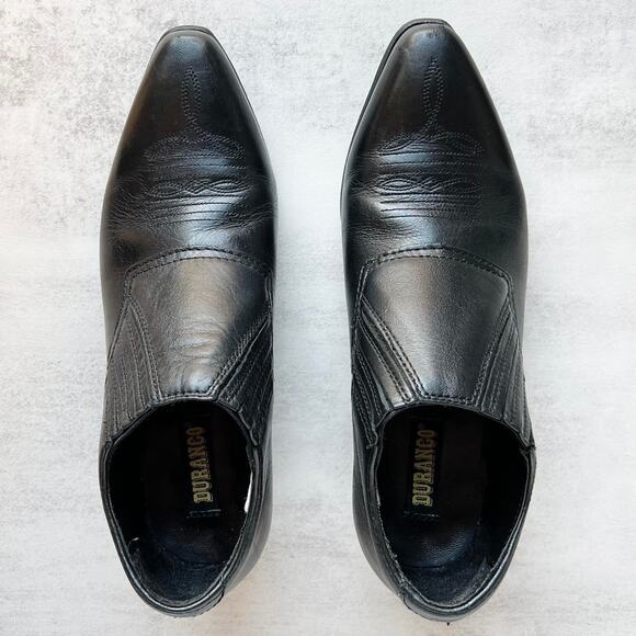 Durango Leather Ankle Cowboy Boots Western Boho Indie Festival Booties - Picture 2 of 8